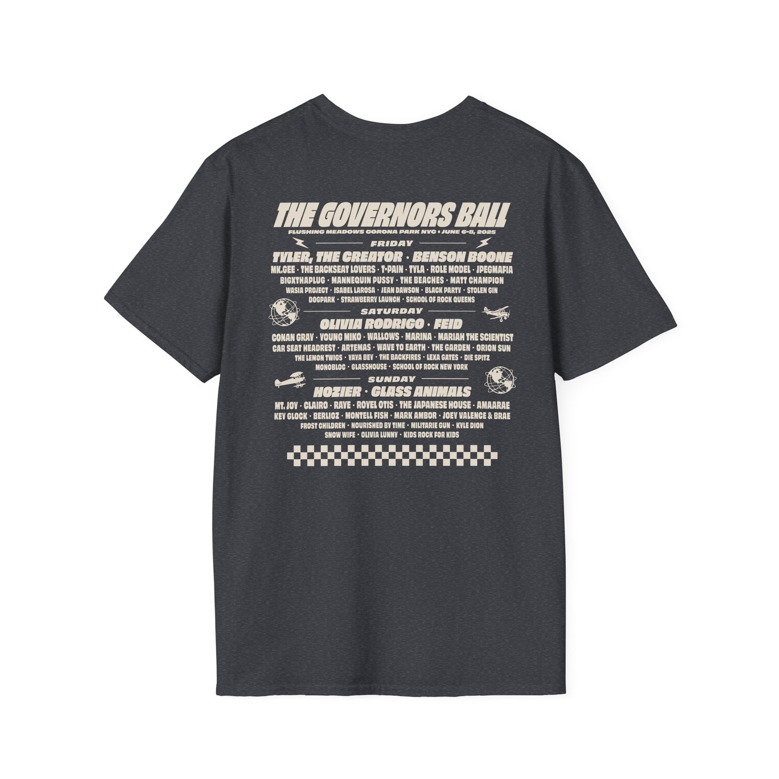 Gov Ball Gov Bop Lineup Unisex Softstyle T-Shirt