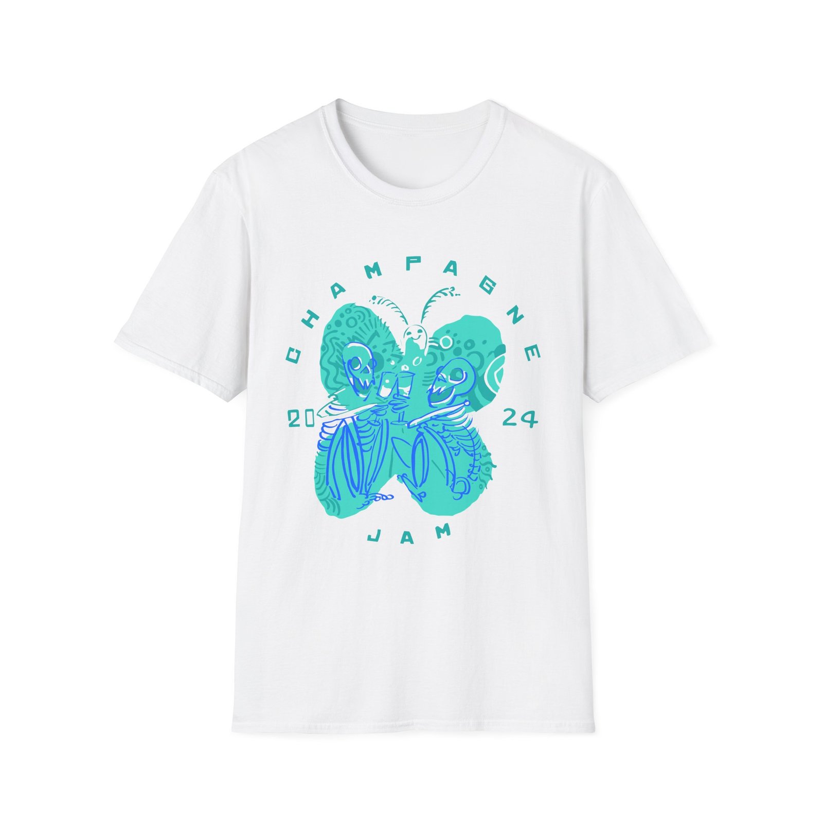 The Front Bottoms Champagne Jam 2024 Unisex Softstyle T-Shirt