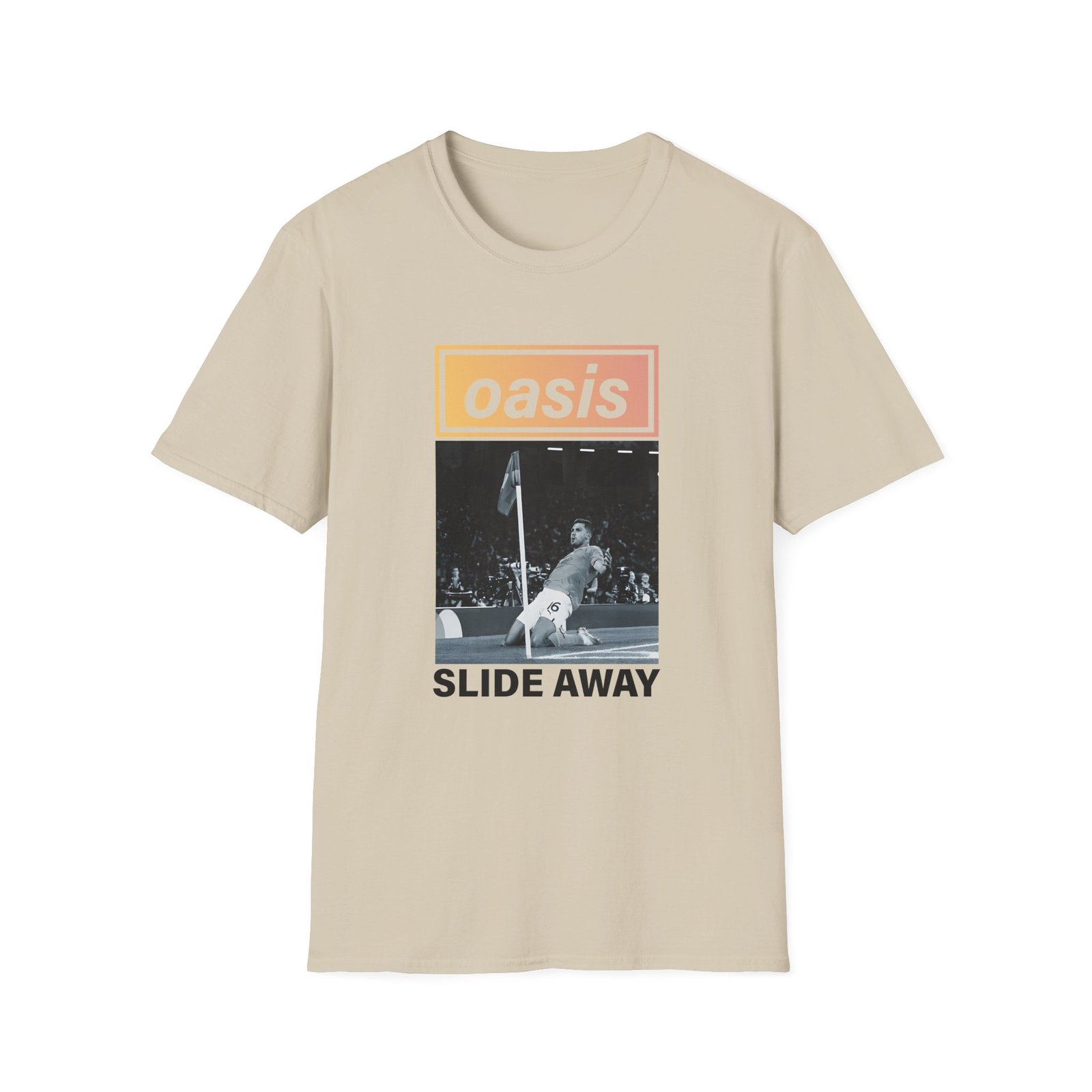 Oasis Man City Slide Away Unisex Softstyle T-Shirt
