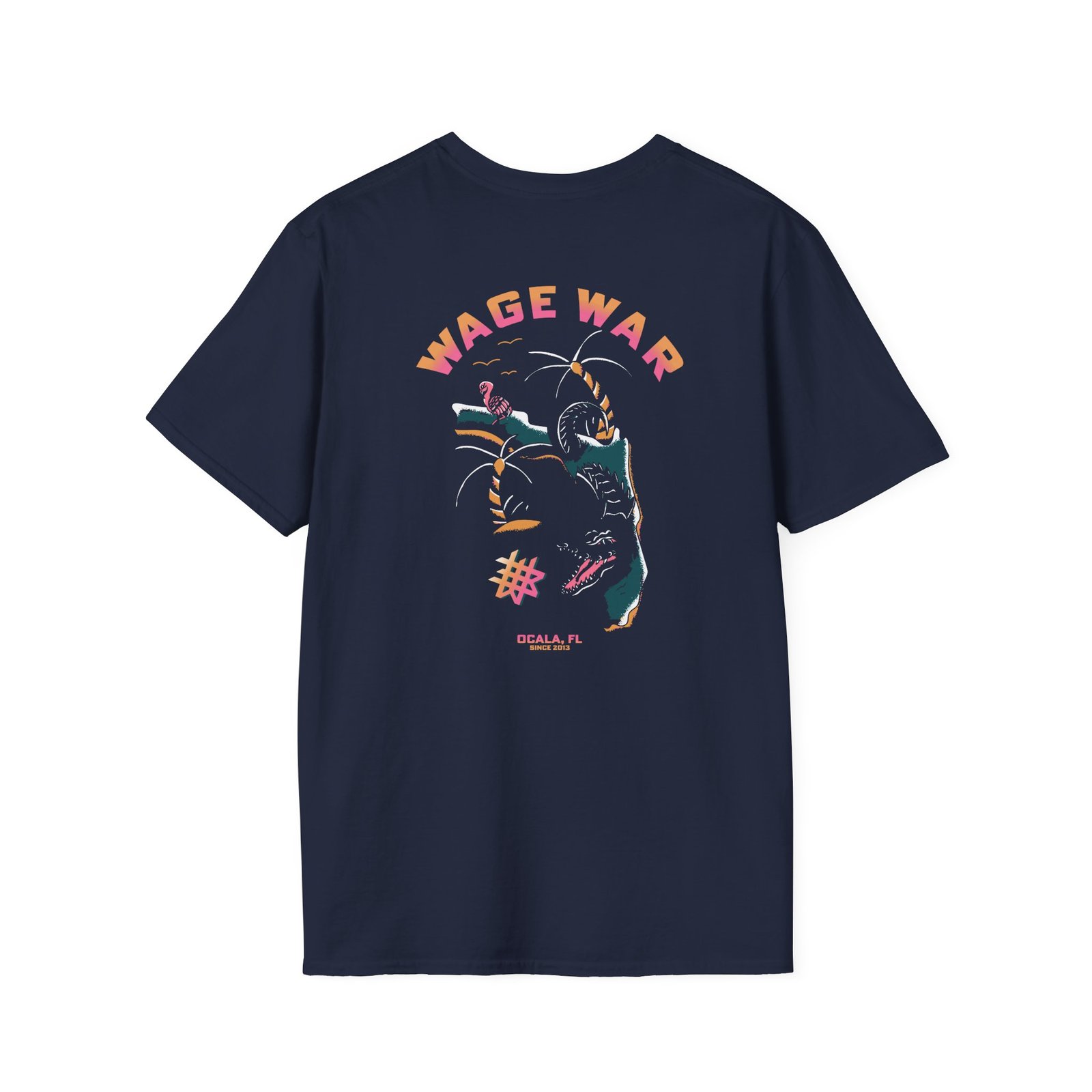 Wage War Swimming Gator Unisex Softstyle T-Shirt