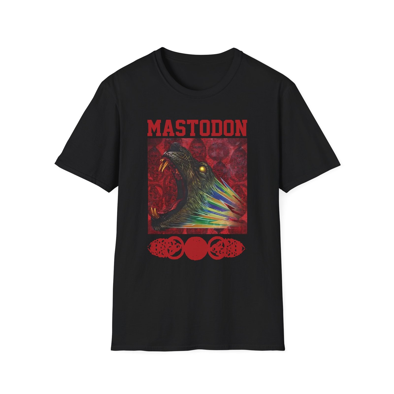 Mastodon Rainbow Lion Unisex Softstyle T-Shirt