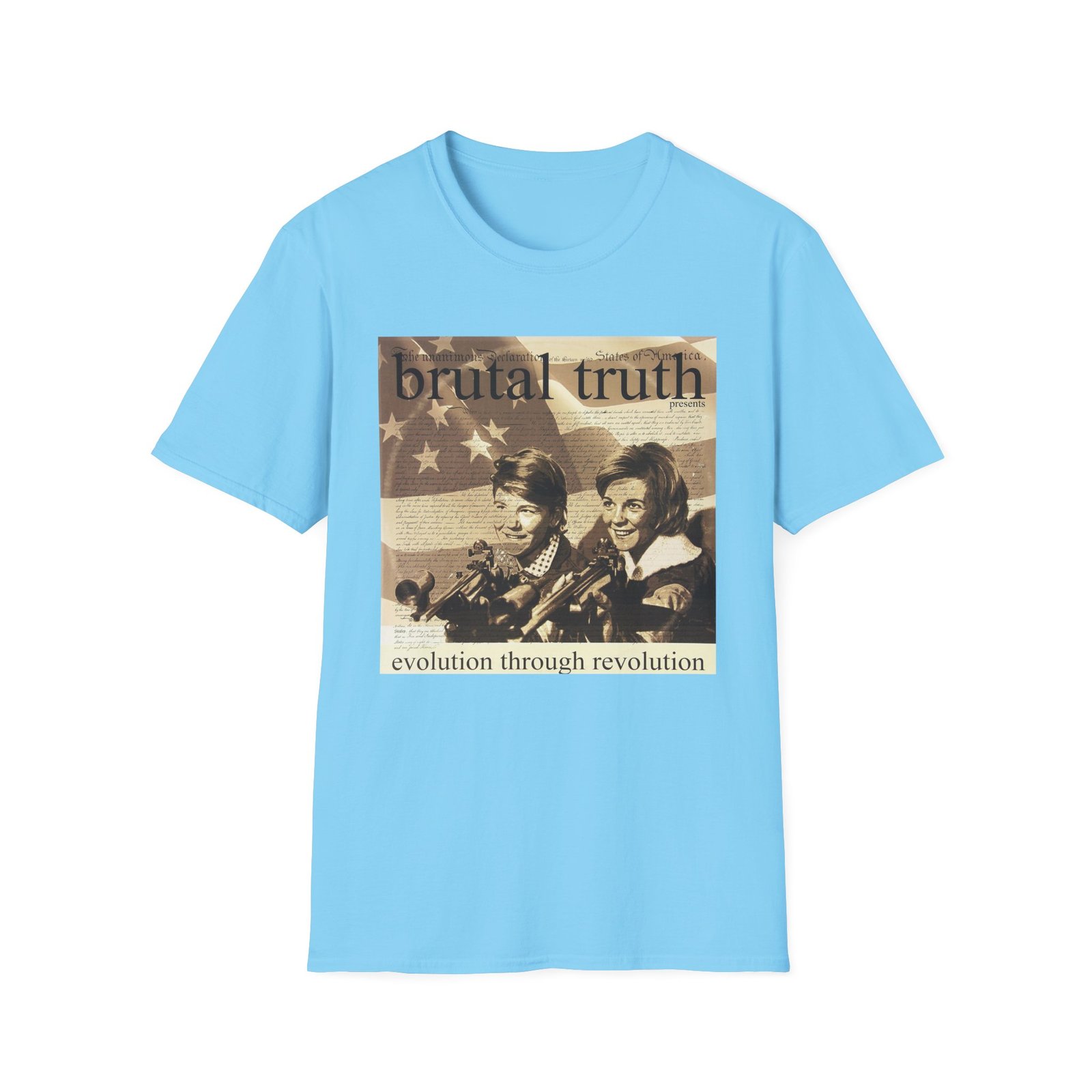 Brutal Truth Evolution Through Revolution Unisex Softstyle T-Shirt