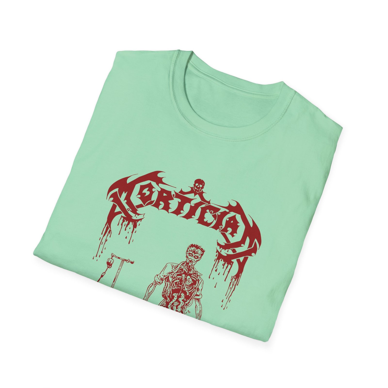 Mortician Brutally Mutilated Unisex Softstyle T-Shirt