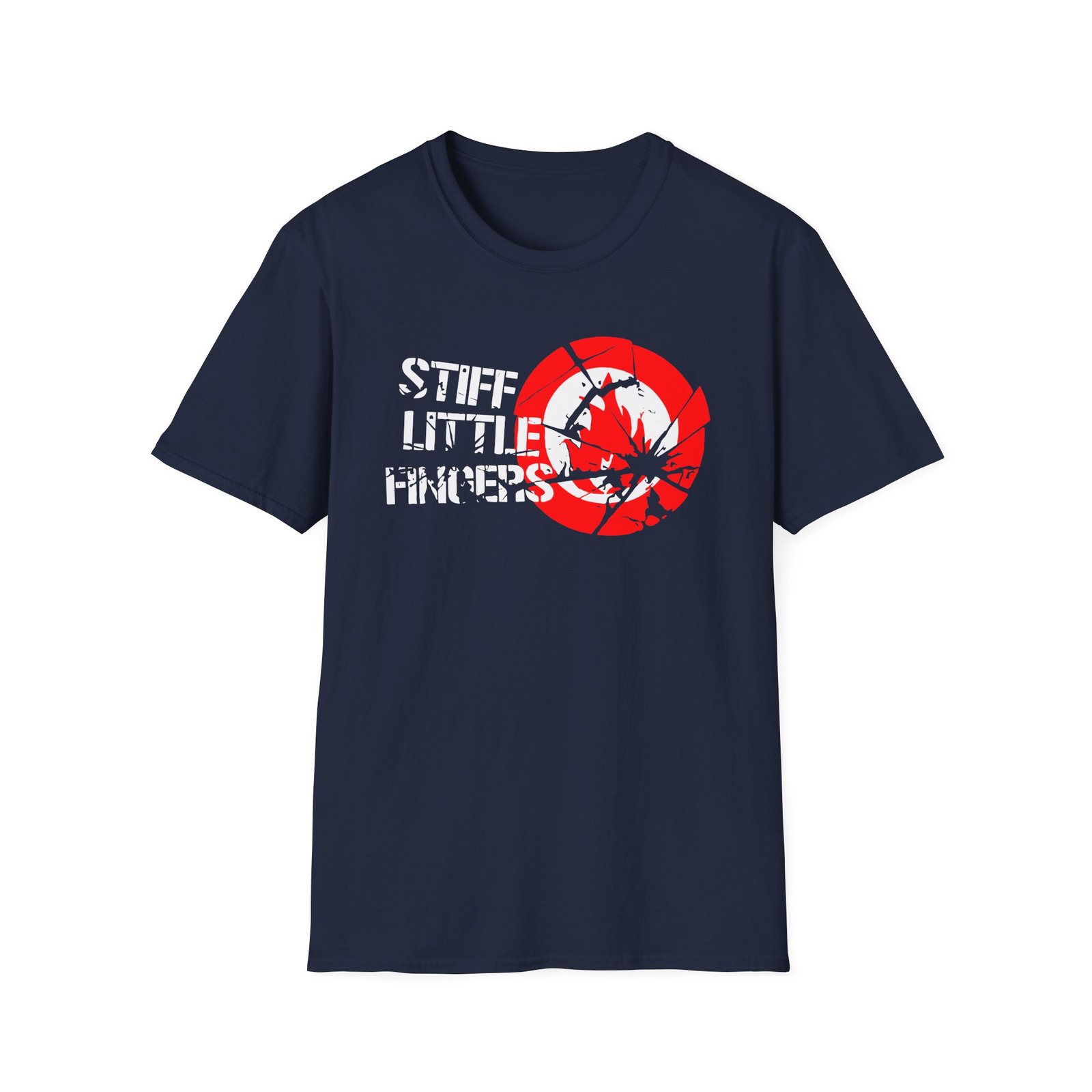 Stiff Little Fingers Target Unisex Softstyle T-Shirt