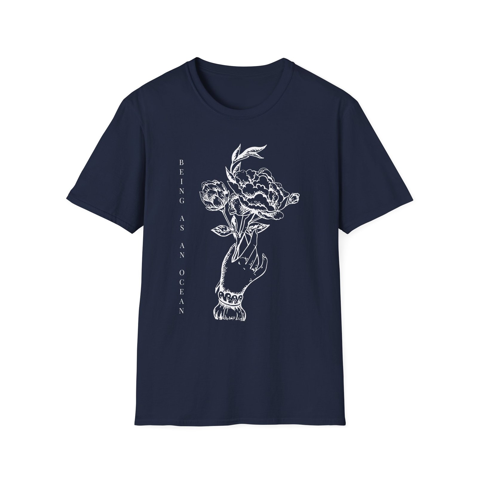 Being as an Ocean Flower Hand Unisex Softstyle T-Shirt
