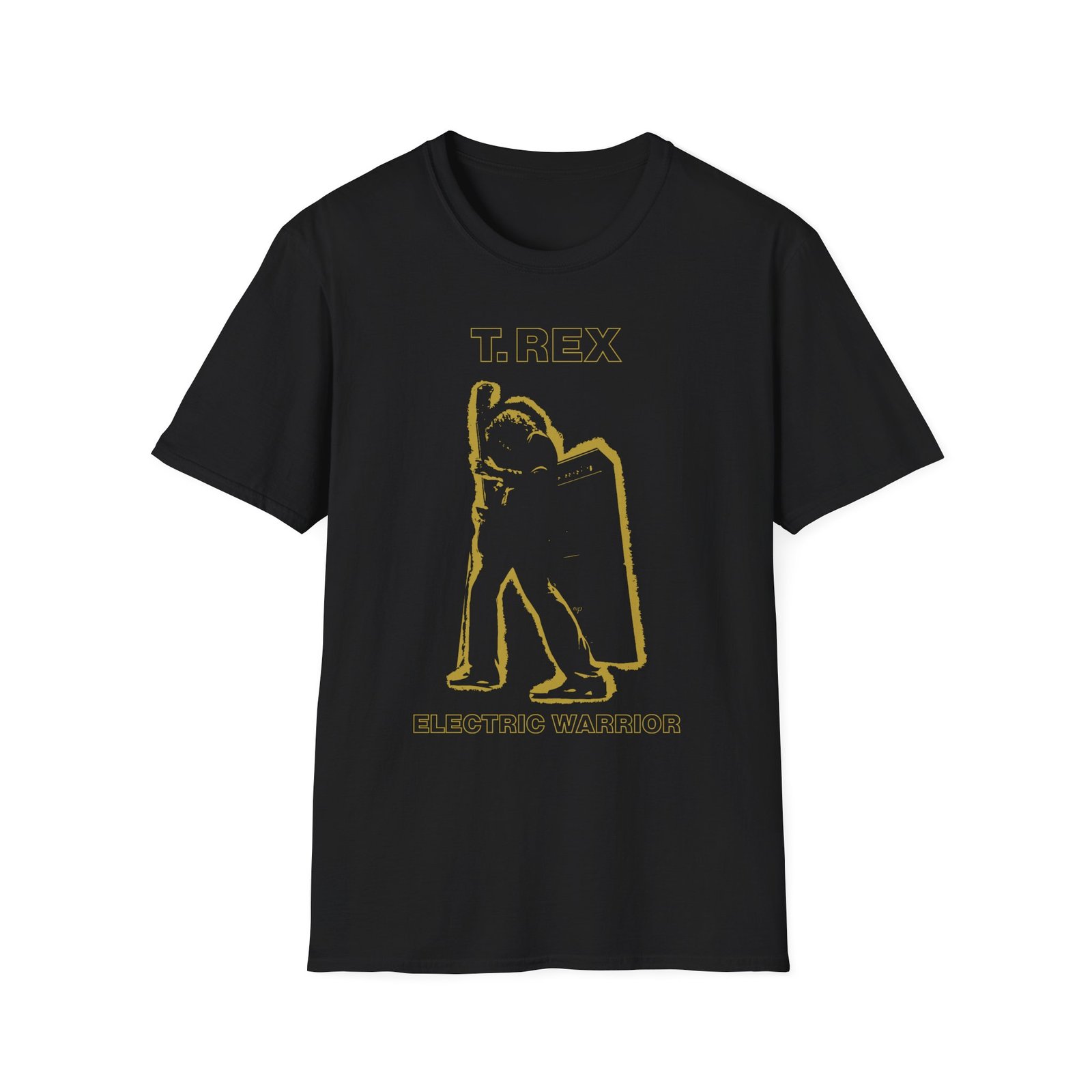 T Rex Electric Warrior Unisex Softstyle T-Shirt