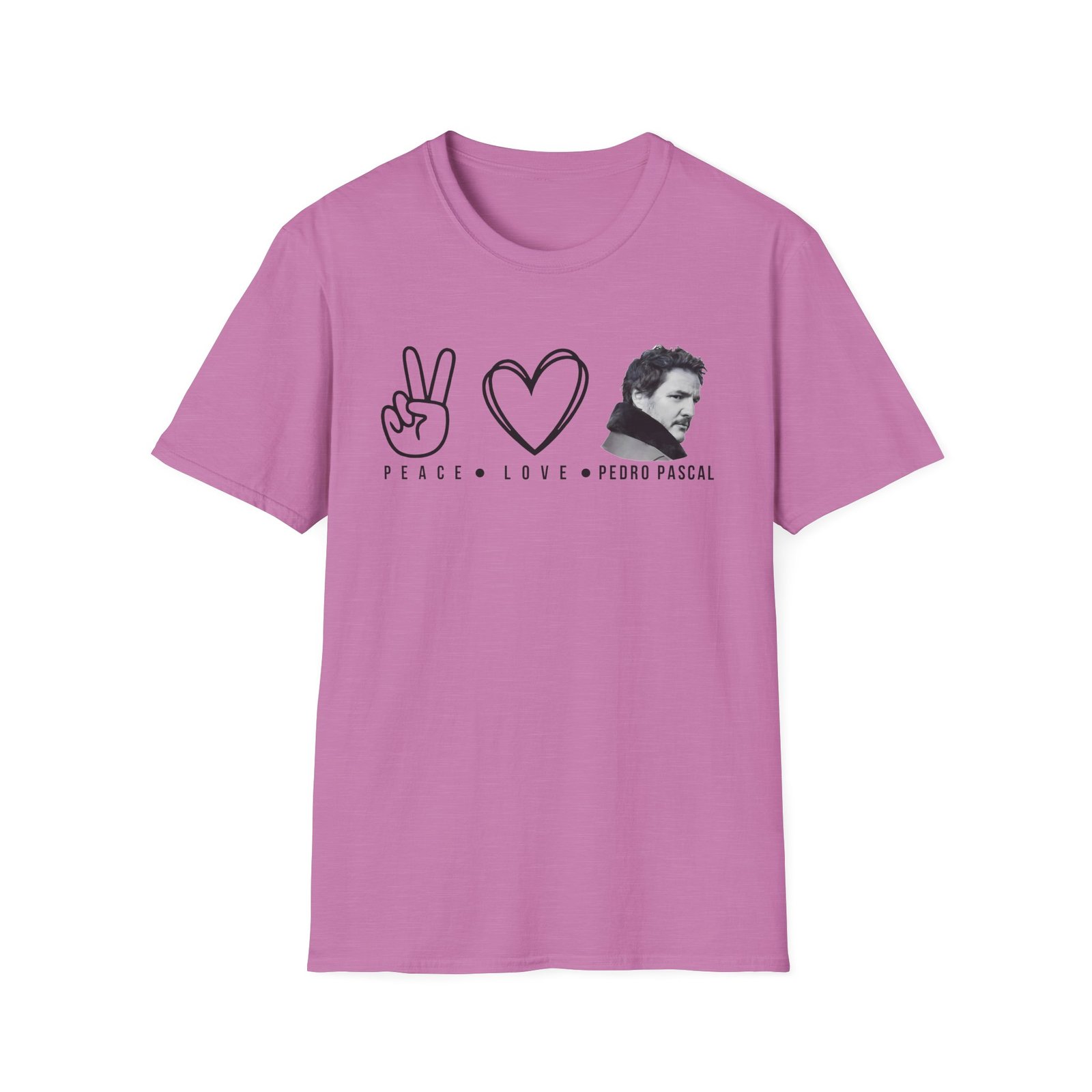 Peace Love Pedro Pascal Unisex Softstyle T-Shirt