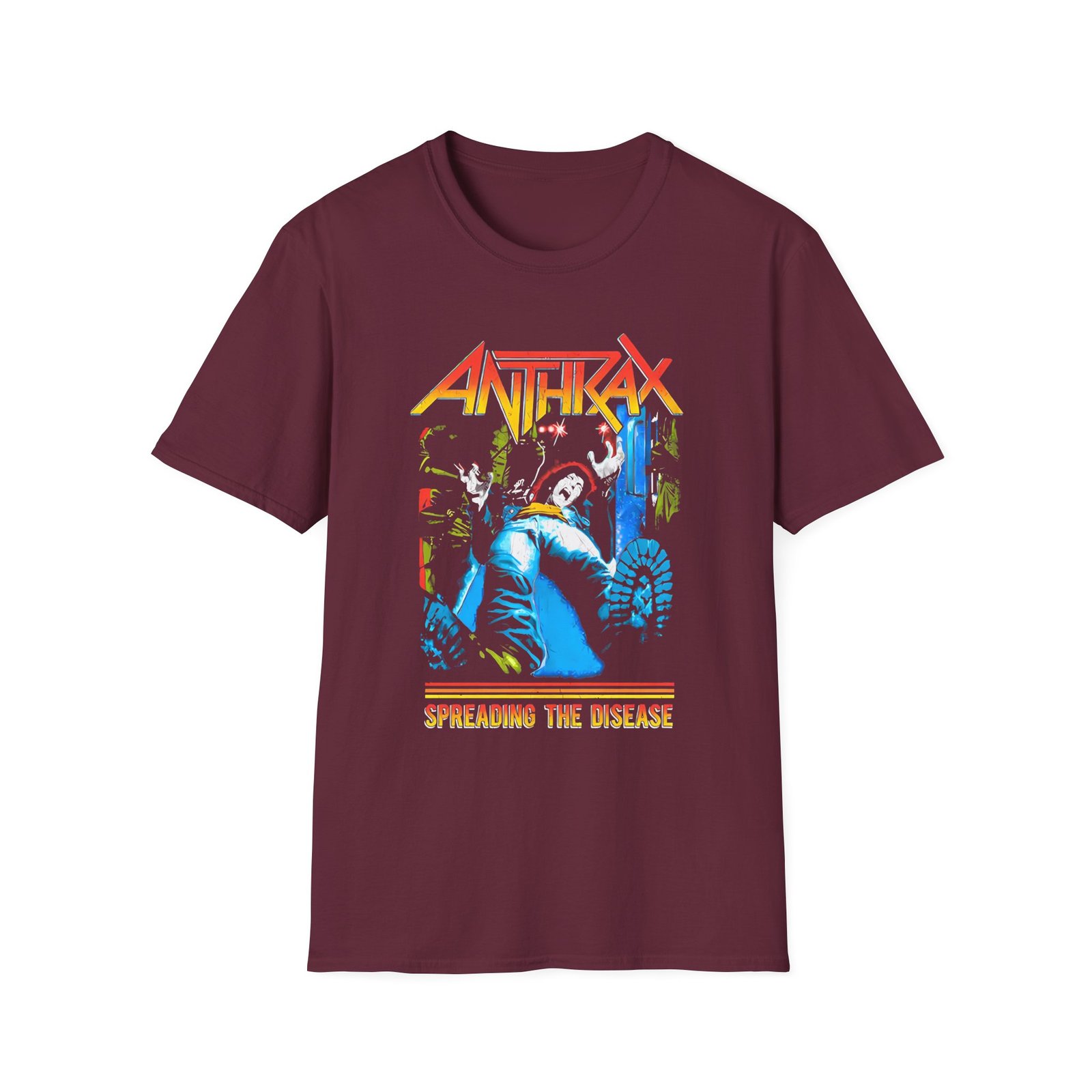 Anthrax Spreading The Disease unisex softstyle t-shirt