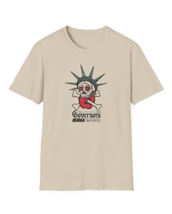 Gov Ball Liberty Skull Unisex Softstyle T-Shirt