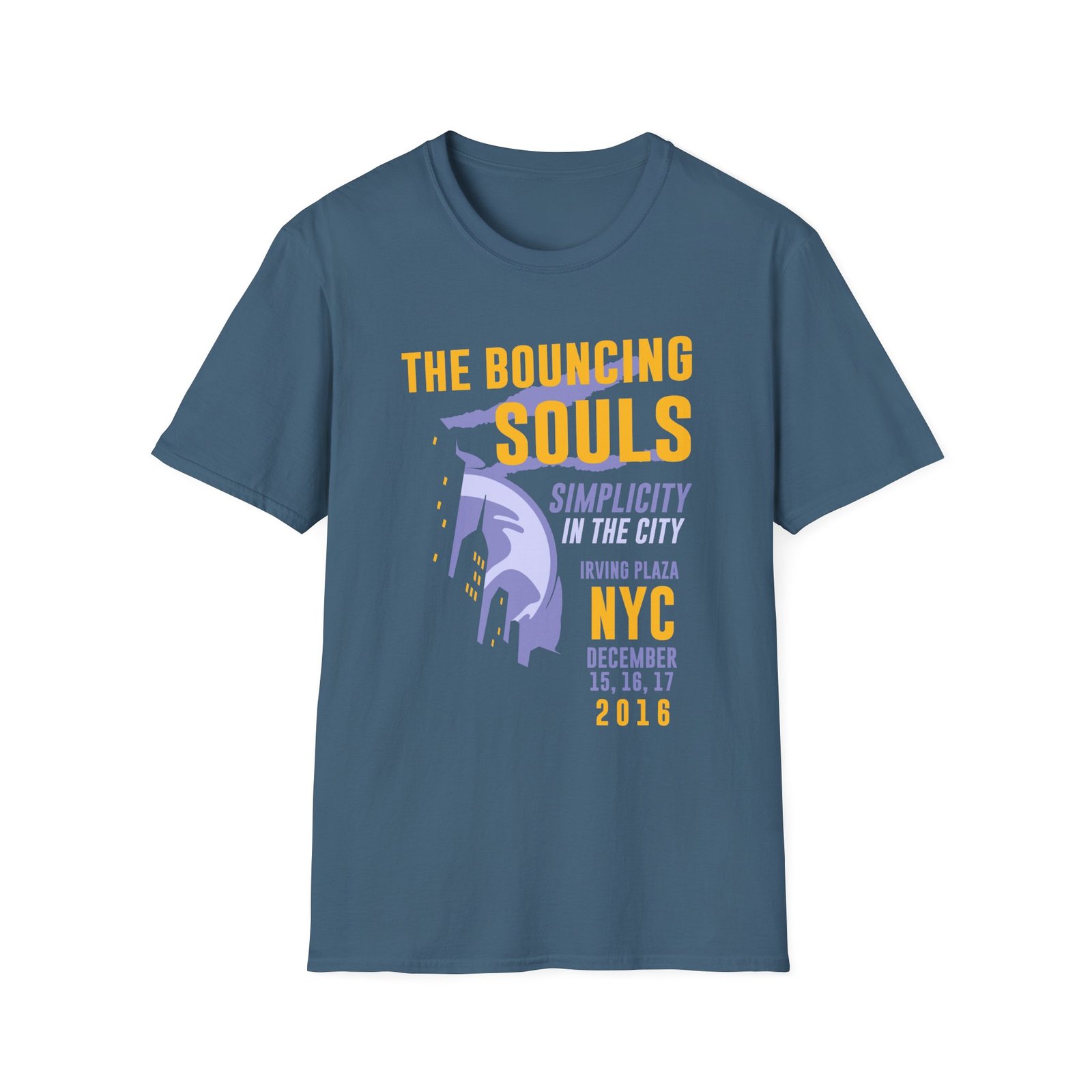 The Bouncing Souls Simplicity in the City Unisex Softstyle T-Shirt