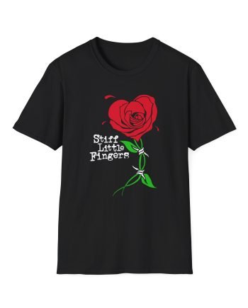 Stiff Little Fingers Barbed Rose Unisex Softstyle T-Shirt