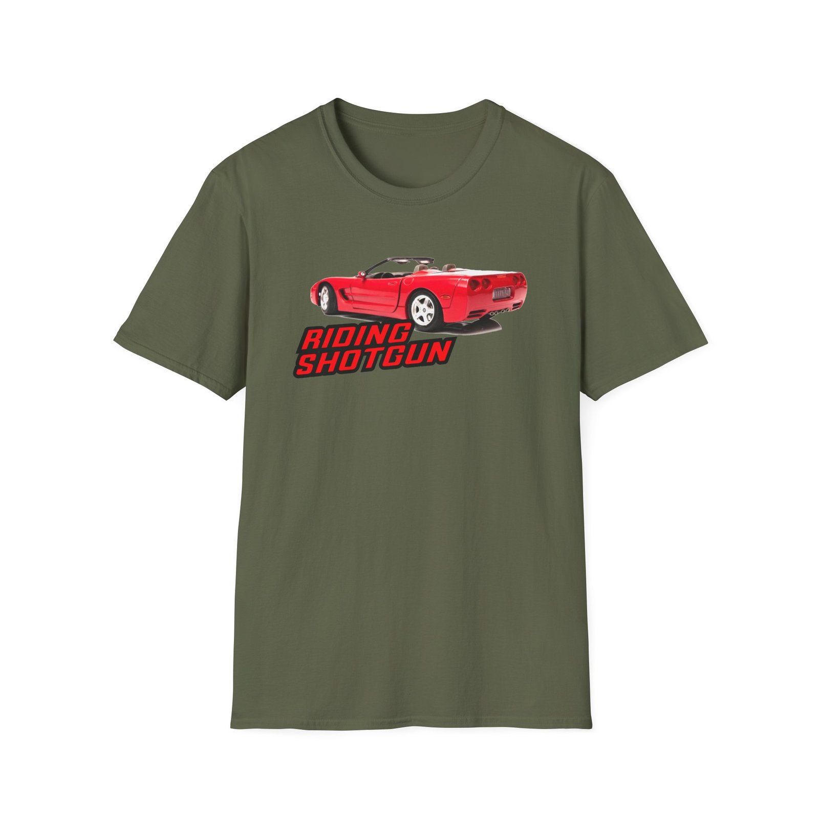 Fletcher Riding Shotgun Unisex Softstyle T-Shirt