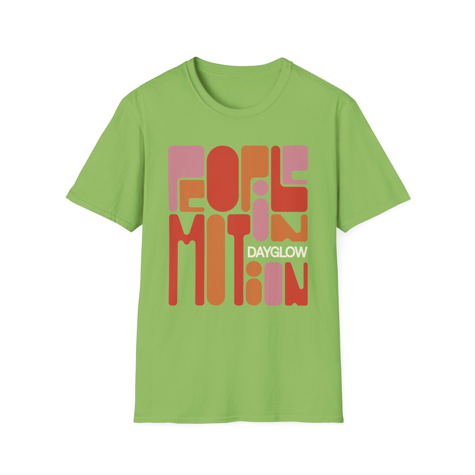Dayglow Pop Art Motion Unisex Softstyle T-Shirt