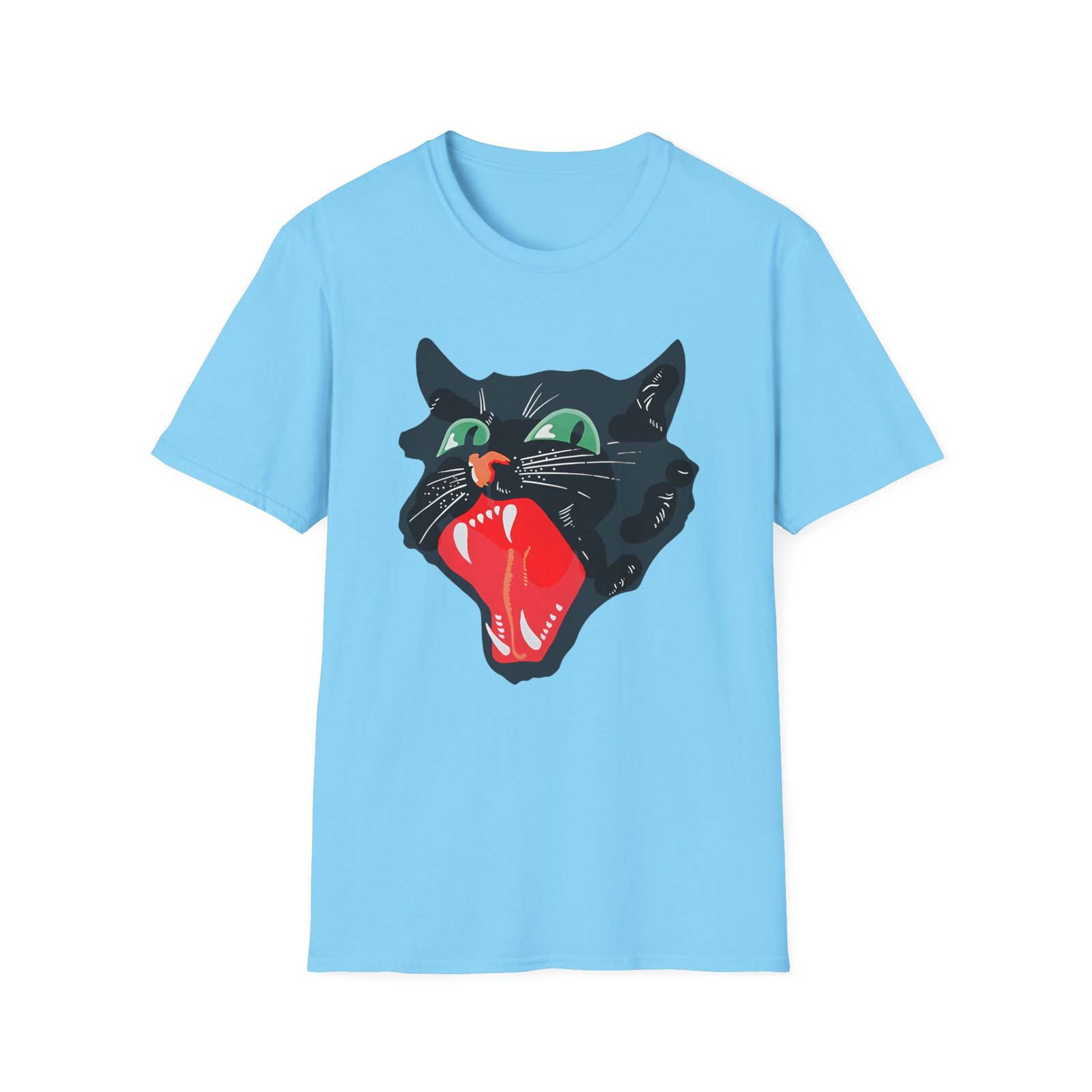 Deathwish Black Cat unisex softstyle t-shirt