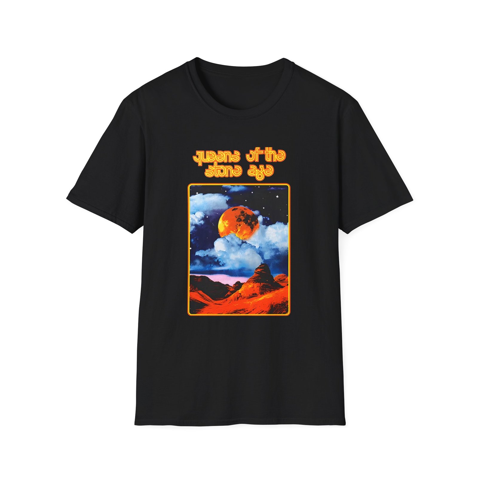 Queens of the Stone Age Moon Landscape Unisex Softstyle T-Shirt
