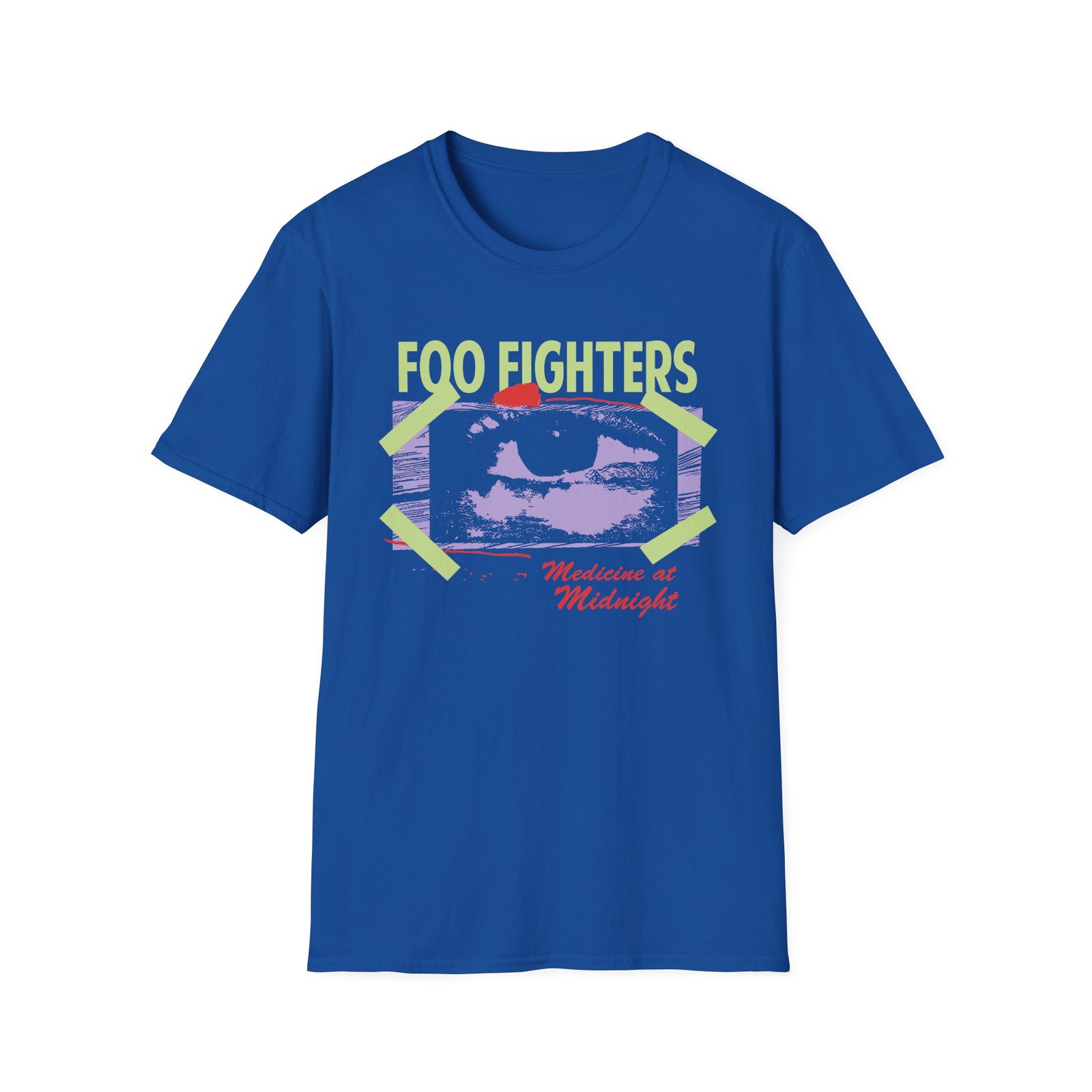 Foo Fighters Medicine at Midnight Eye Tape Unisex Softstyle T-Shirt