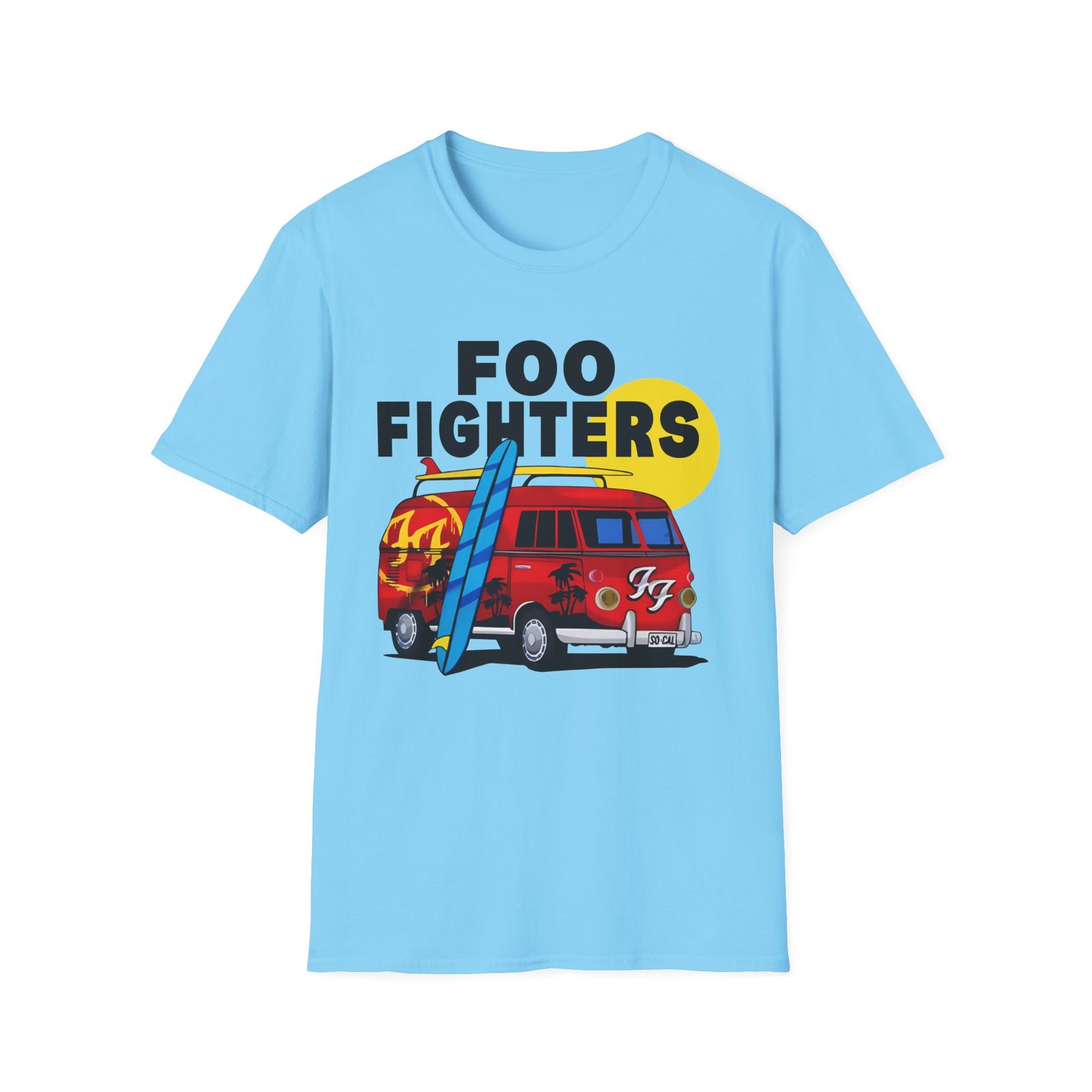 Foo Fighters Split Window Unisex Softstyle T-Shirt