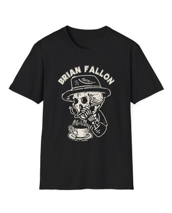 Brian Fallon Smoking Skeleton Unisex Softstyle T-Shirt