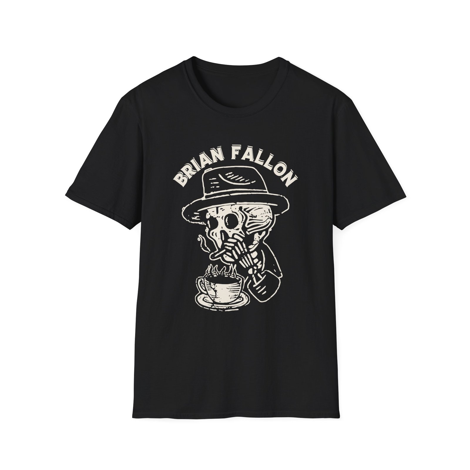 Brian Fallon Smoking Skeleton Unisex Softstyle T-Shirt