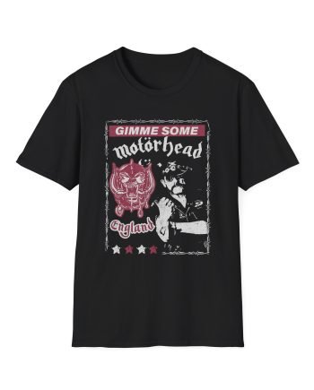 Motorhead Lemmy Flyer Unisex Softstyle T-Shirt