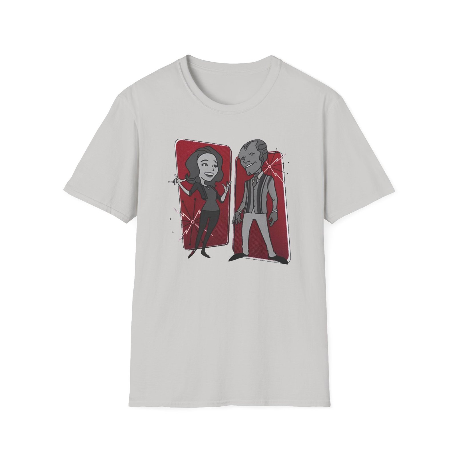 Marvel Wandavision Retro Panels Unisex Softstyle T-Shirt