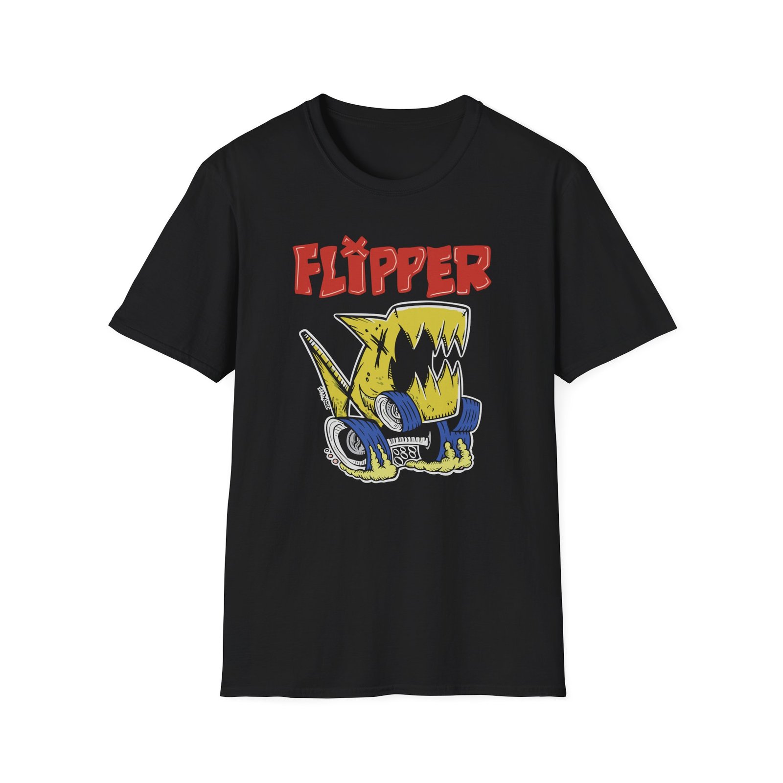 Flipper Monster Truck Unisex Softstyle T-Shirt
