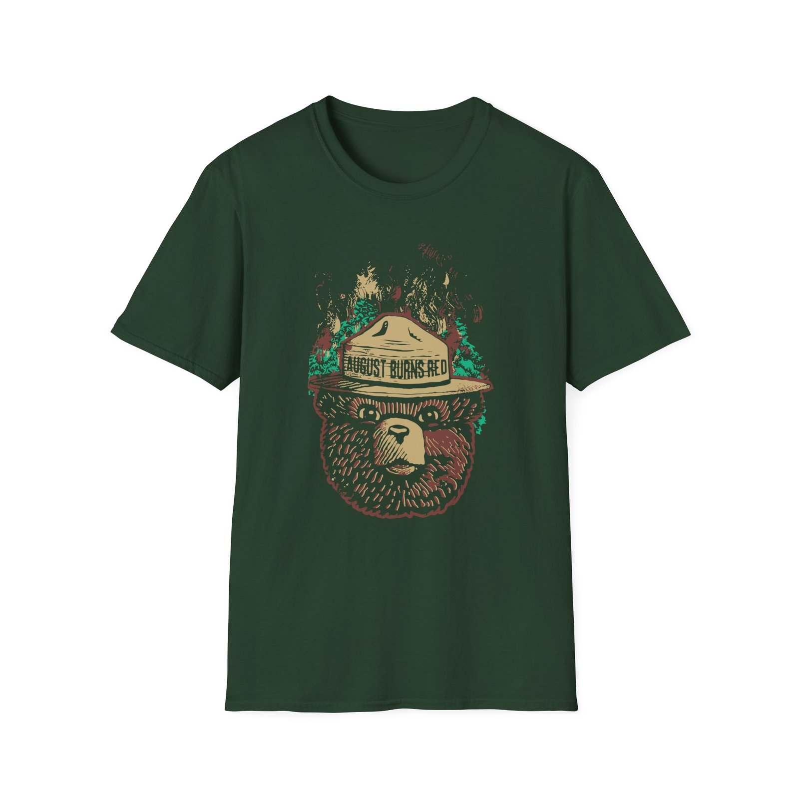 August Burns Red Smokey The Bear Unisex Softstyle T-Shirt