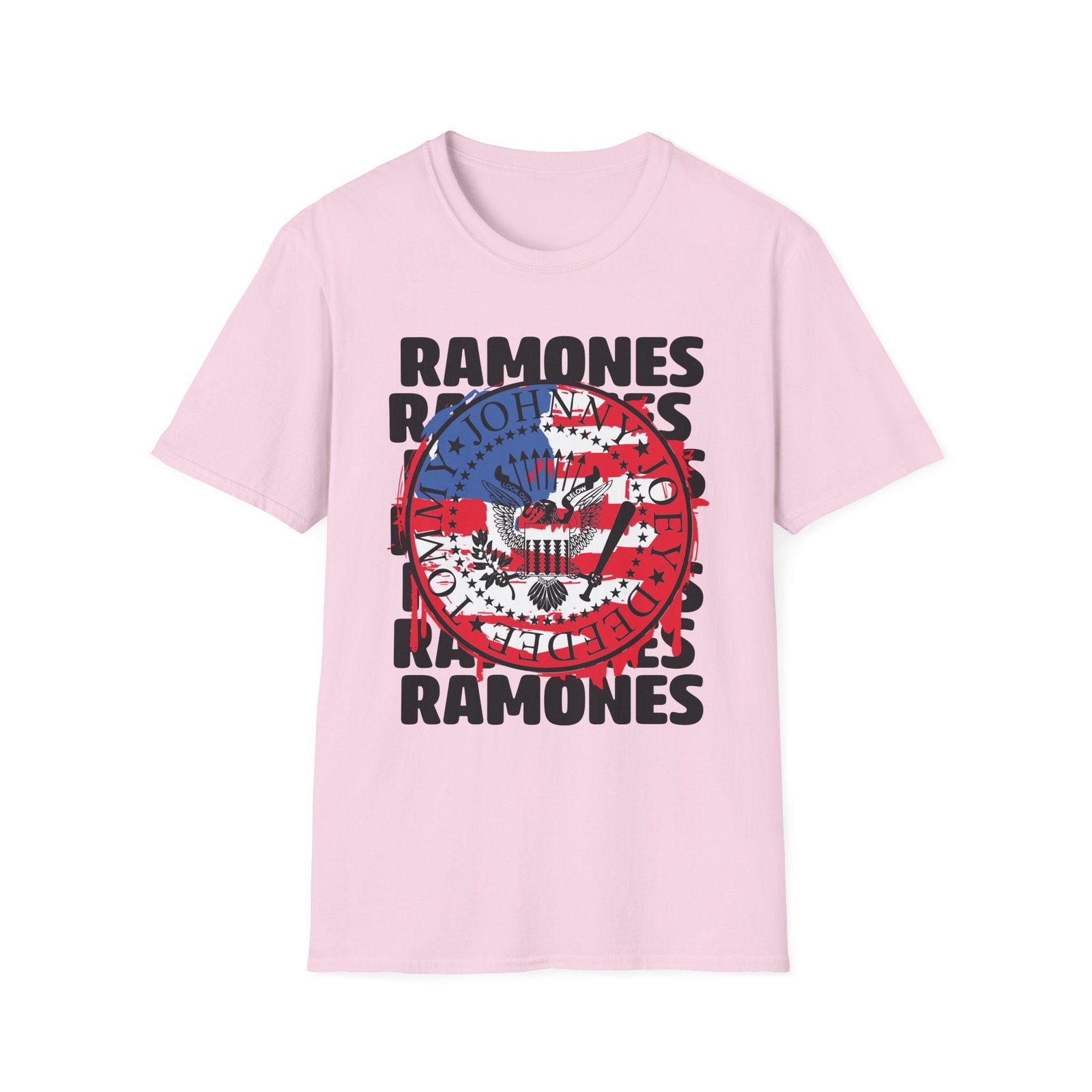 Ramones US Flag Unisex Softstyle T-Shirt