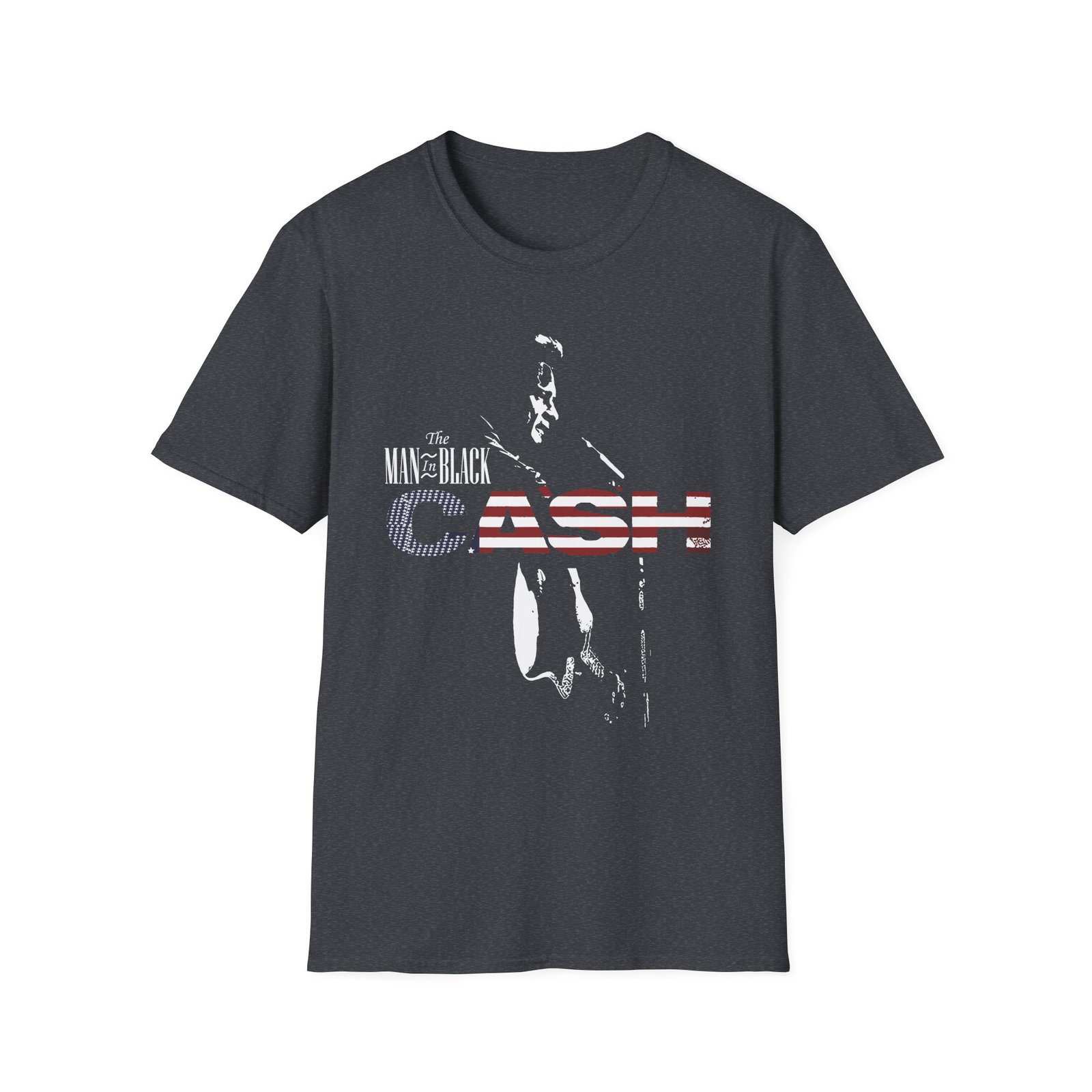 Johnny Cash the Man in Black unisex softstyle t-shirt