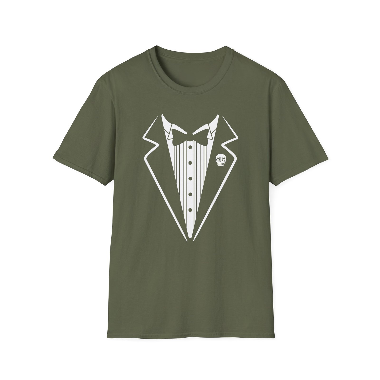 Senses Fail Martini Kiss Tux Unisex Softstyle T-Shirt