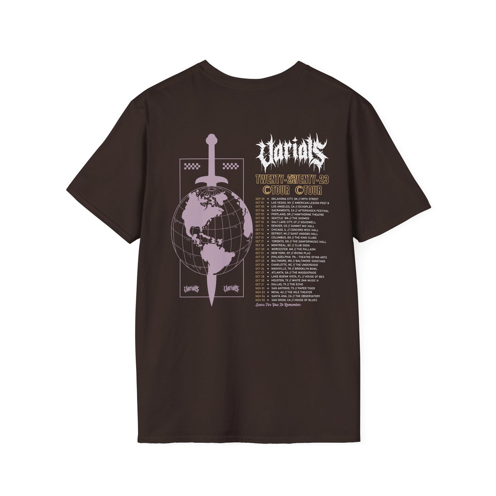 Varials Fatalism Tour Unisex Softstyle T-Shirt