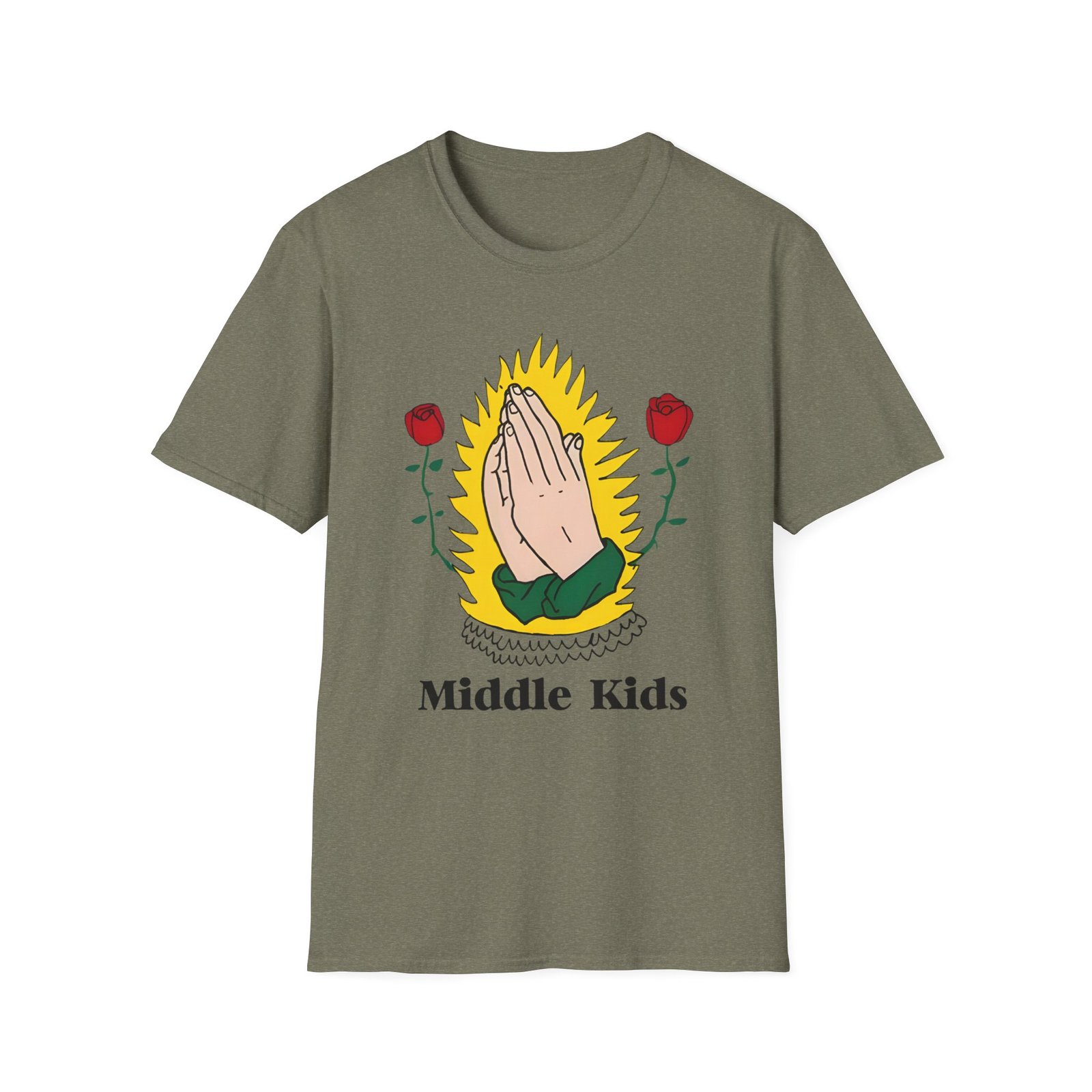 Middle Kids Praying Hands Unisex Softstyle T-Shirt