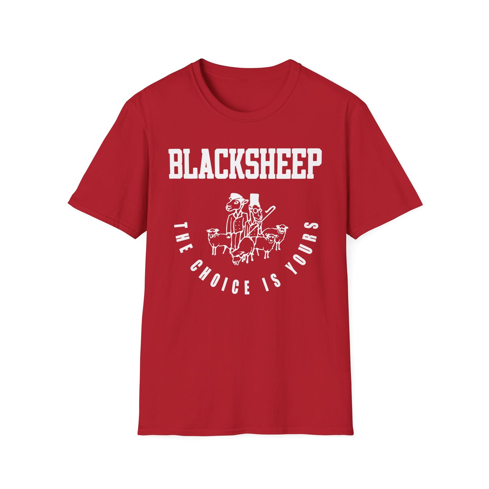 Black Sheep The Choice is Yours Unisex Softstyle T-Shirt