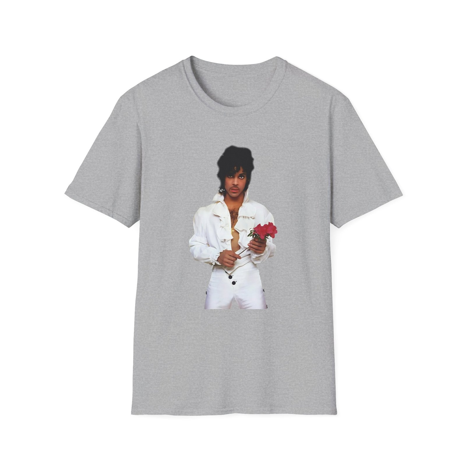 Prince Purple Rain Flower Unisex Softstyle T-Shirt