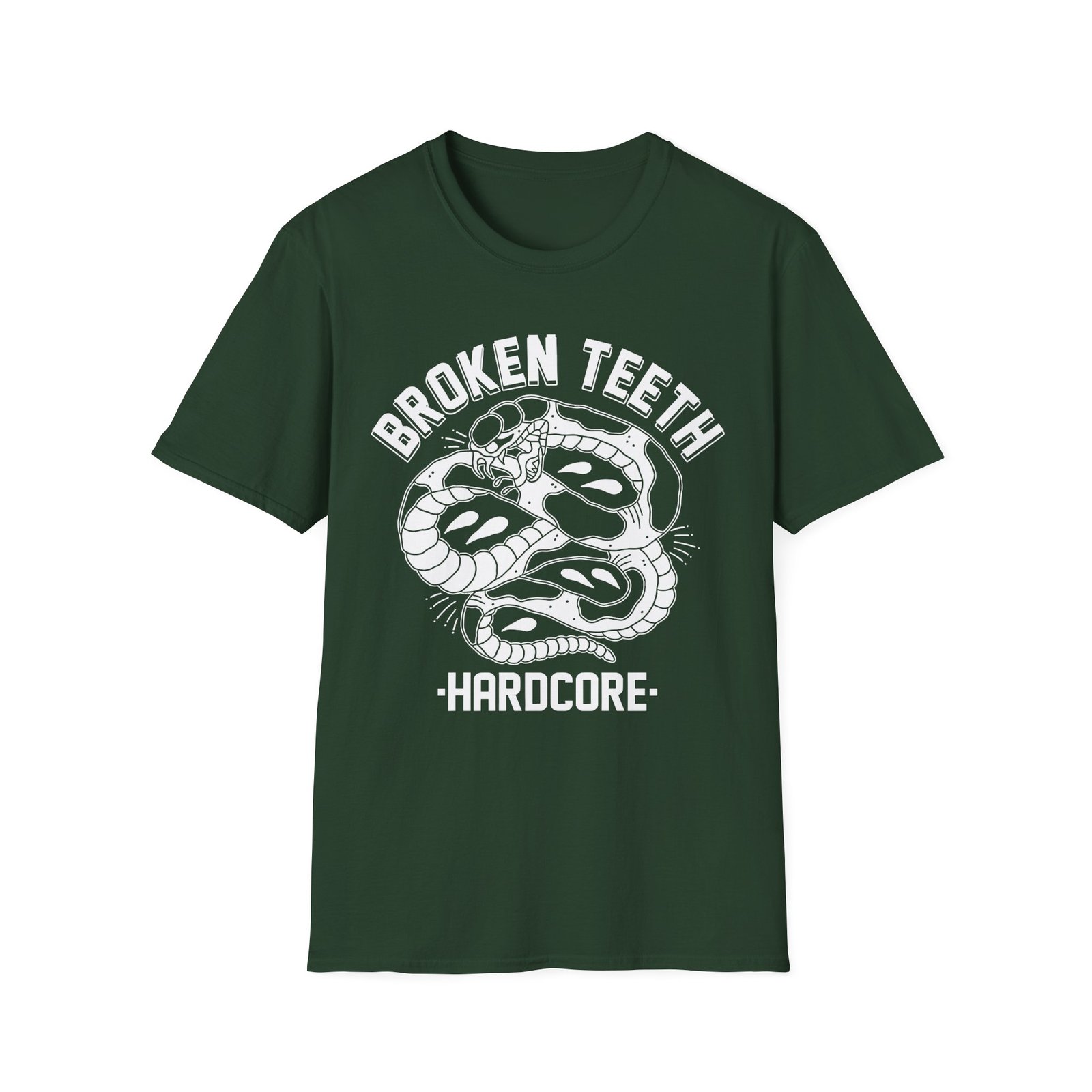 Broken Teeth Snake Unisex Softstyle T-Shirt