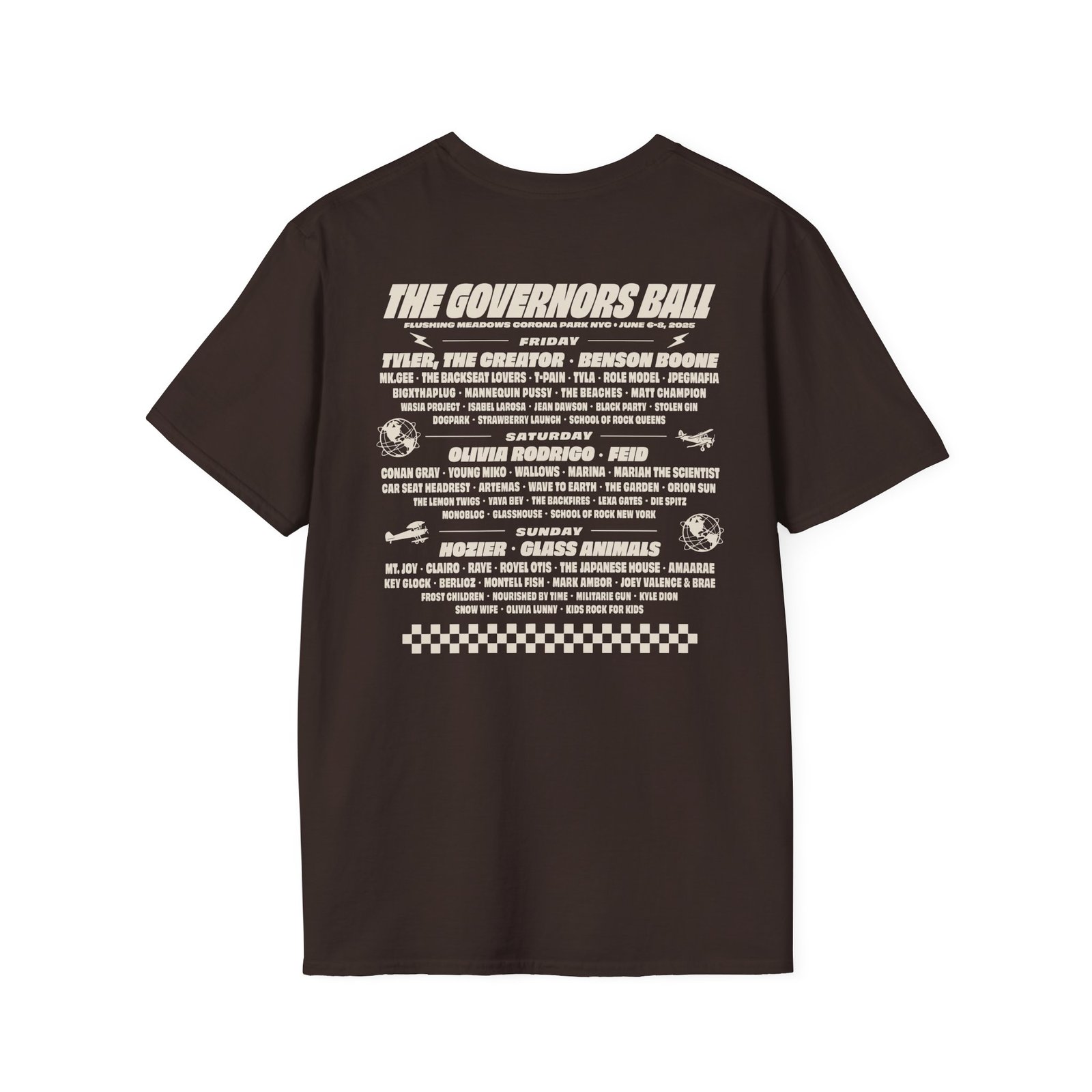 Gov Ball Gov Bop Lineup Unisex Softstyle T-Shirt