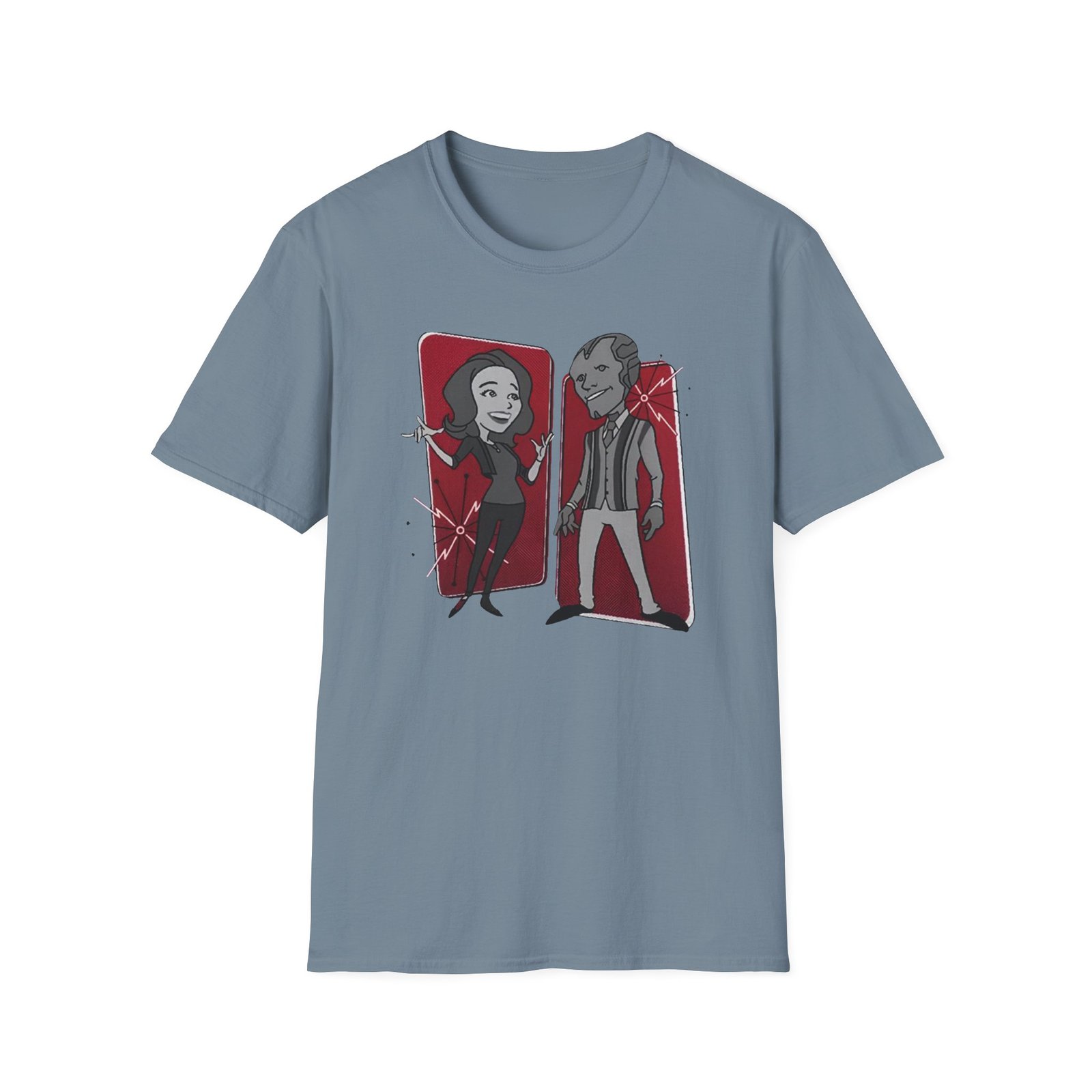 Marvel Wandavision Retro Panels Unisex Softstyle T-Shirt