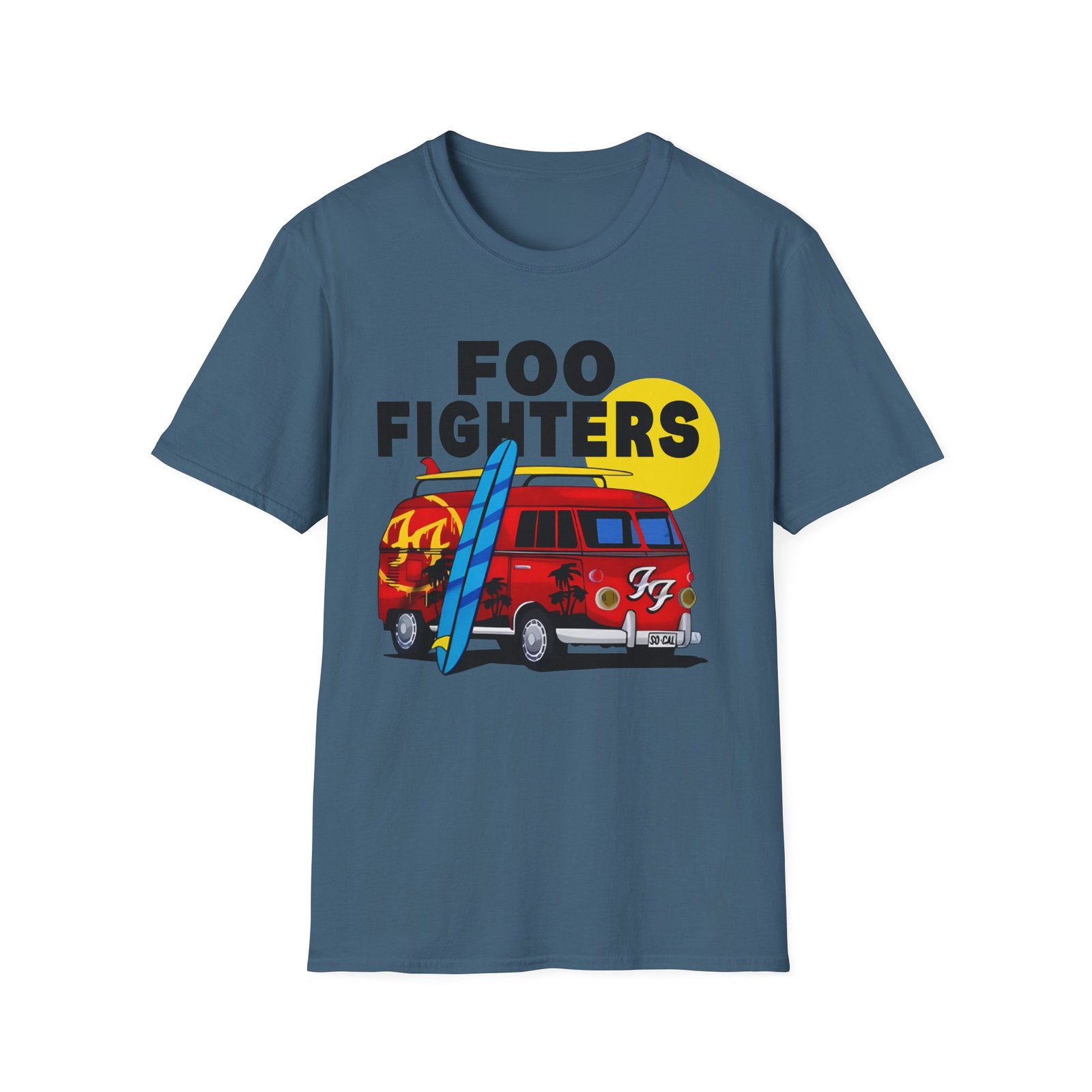 Foo Fighters Split Window Unisex Softstyle T-Shirt