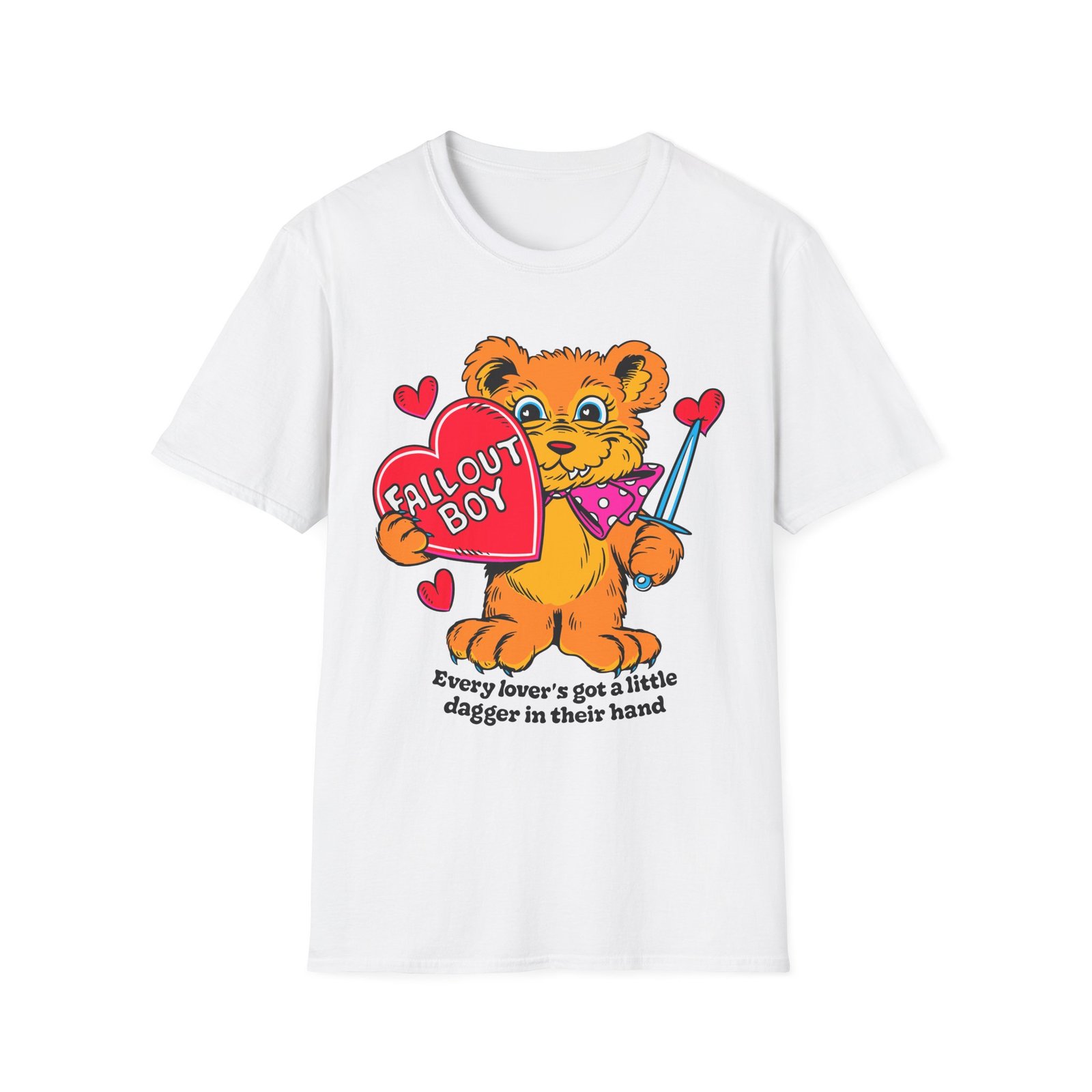 Fall Out Boy Dagger Teddy Unisex Softstyle T-Shirt