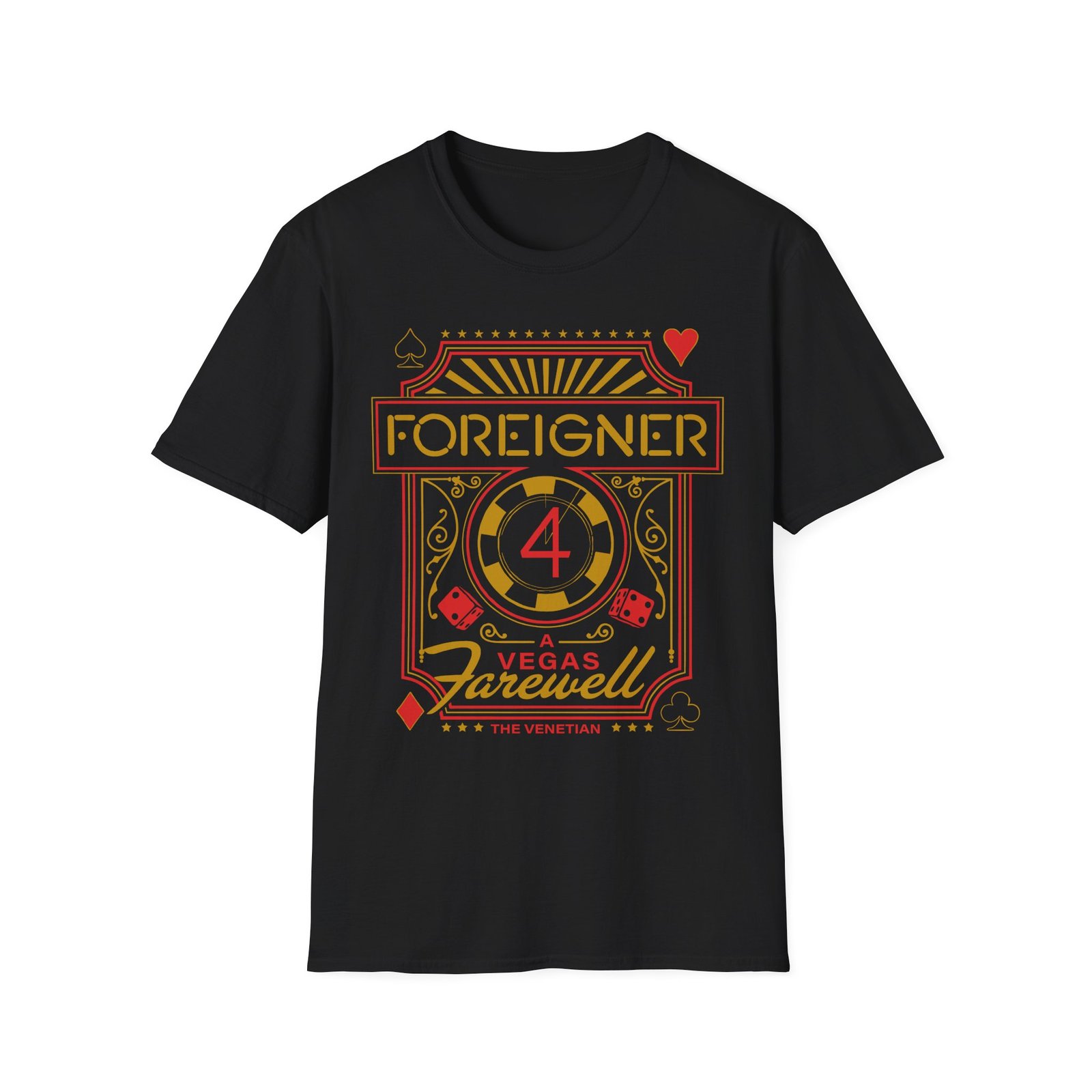 Foreigner Vegas Event Unisex Softstyle T-Shirt