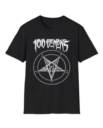 100 Demons Pentagram Unisex Softstyle T-Shirt
