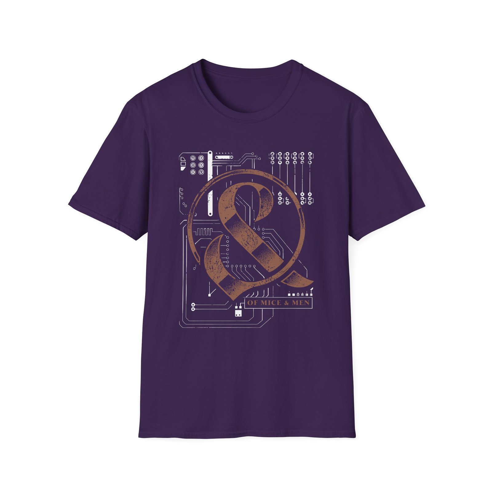 Of Mice and Men Circuit Board Unisex Softstyle T-Shirt