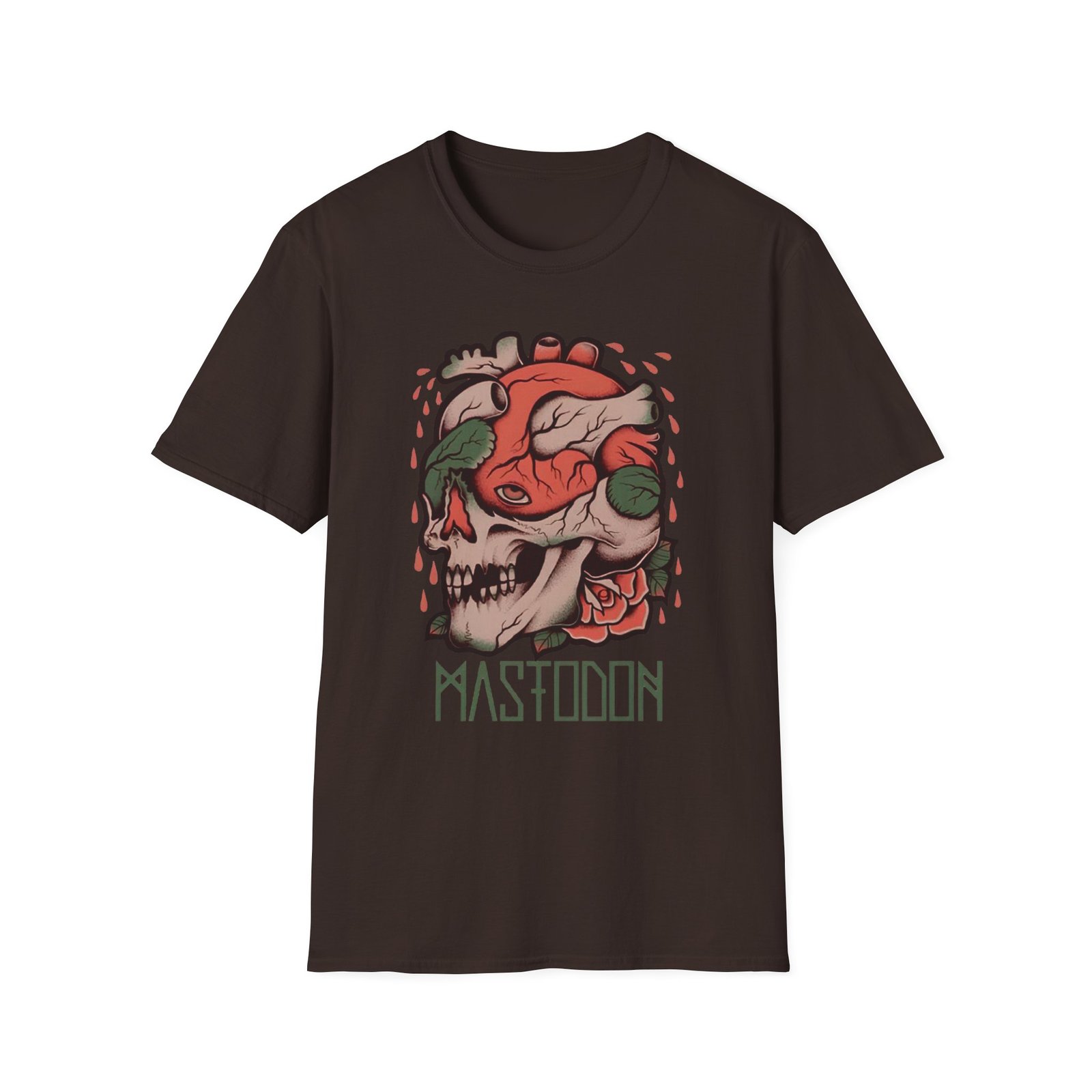 Mastodon Heartskull Unisex Softstyle T-Shirt