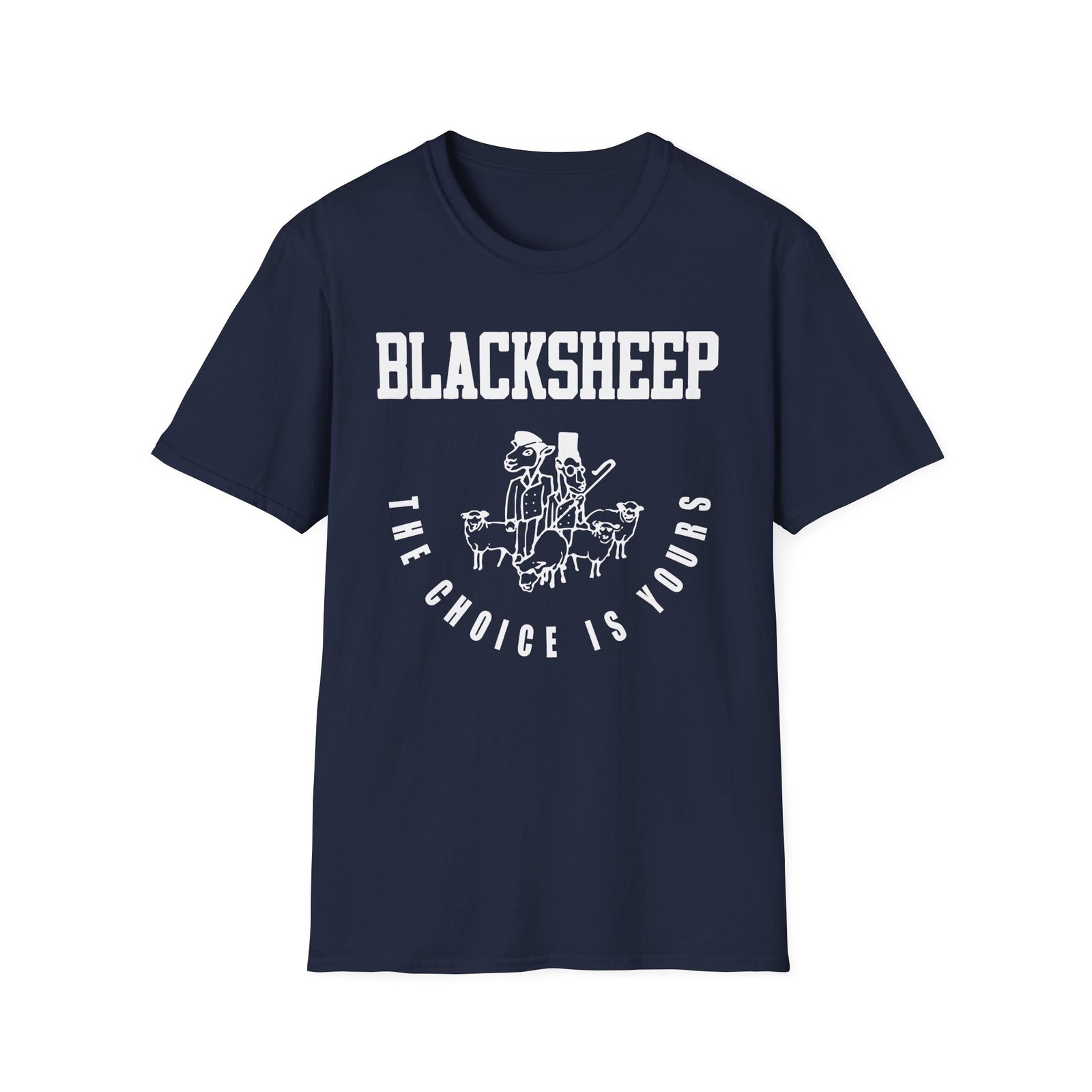 Black Sheep The Choice is Yours Unisex Softstyle T-Shirt