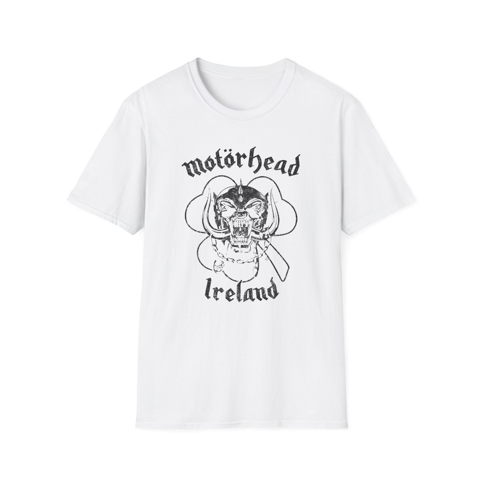 Motorhead Warpig Shamrock Unisex Softstyle T-Shirt