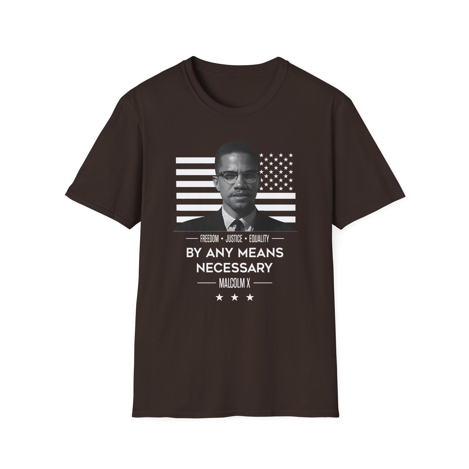 Malcolm X by Any Means Necessary Unisex Softstyle T-Shirt