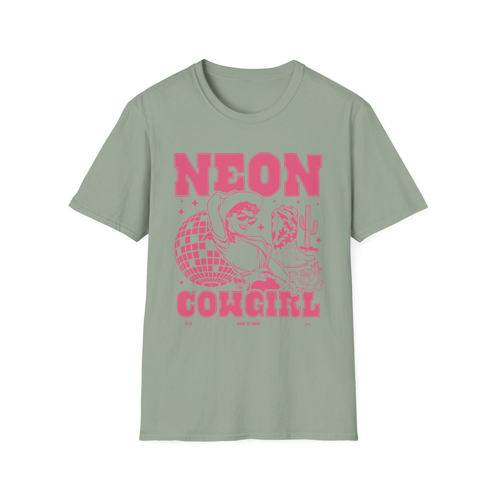 Dan and Shay Neon Cowgirl Unisex Softstyle T-Shirt