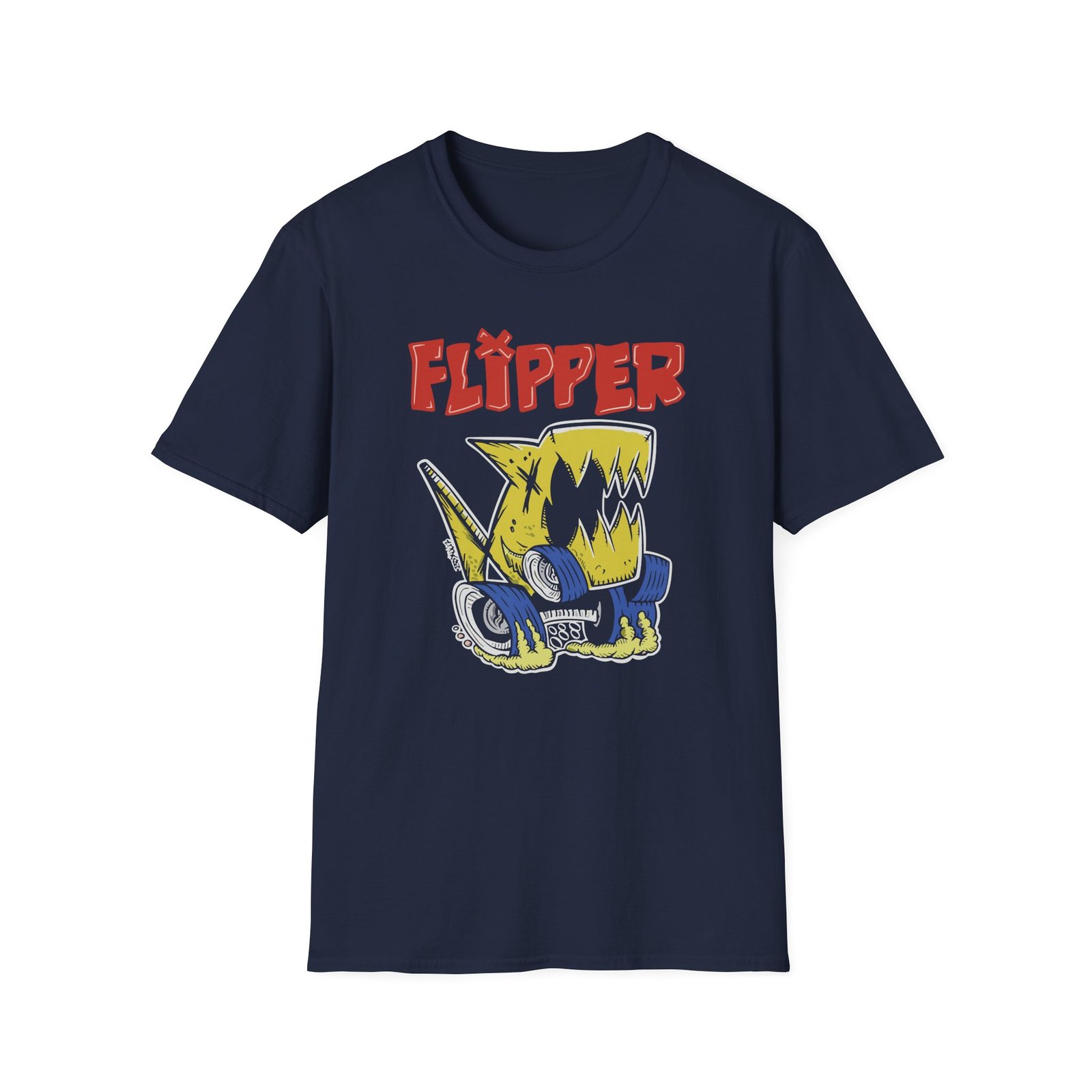 Flipper Monster Truck Unisex Softstyle T-Shirt