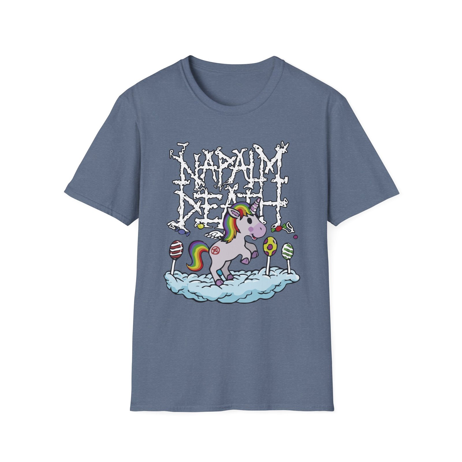 Napalm Death Riding the Rainbow Unisex Softstyle T-Shirt