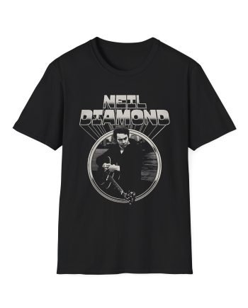 Neil Diamond Chrome Guitar Unisex Softstyle T-Shirt